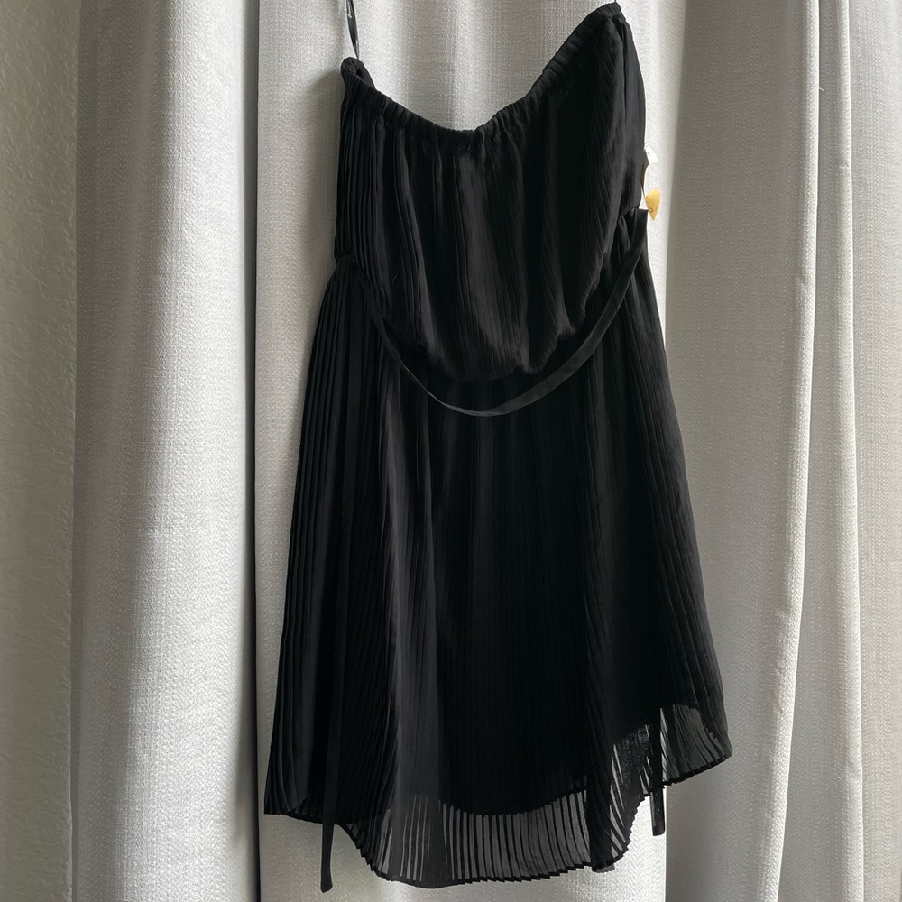 Black Strapless Mini Dress NEW WITH TAGS